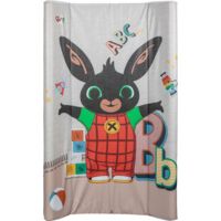 Bing piano cambio con sponde, materassino fasciatoio da tavolo per bambini con grafiche dei personaggi Bing, misure 81x50x9,5 cm