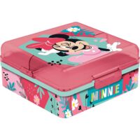 Sandwich Box Bimbe Disney Minnie Multi Scomparto, in plastica senza BPA, lavabile e riutilizzabile