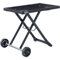Royal Gourmet – Chariot pliant barbecue portable – Desserte plancha pliable – Dimensions 79 x 46,8 cm – Cadre en X pour stabilité – Roues pour transport facile - GT2005-F