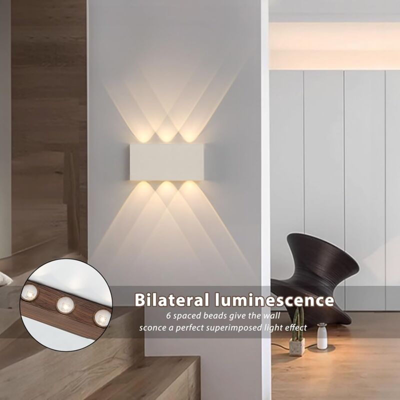 Applique Murale LED En Bambou 100cm 31W 3000K - Lumière Chaude Moderne Pour Salon, Chambre Et Couloir