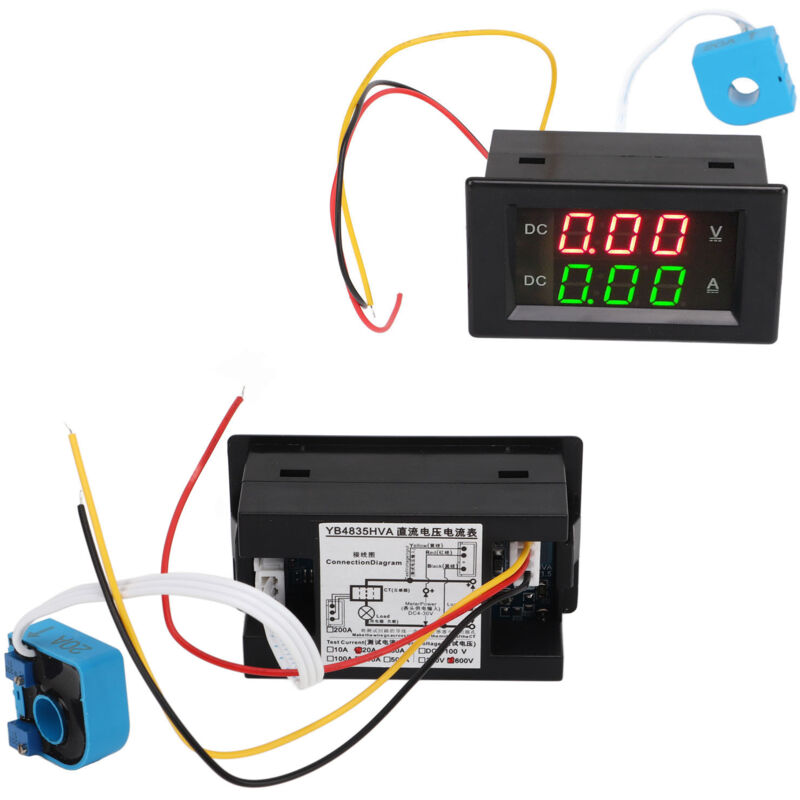 Voltmètre + Thermomètre 2 En 1 LED Rouge – Moniteur Tension & Température 12V Voiture Moto