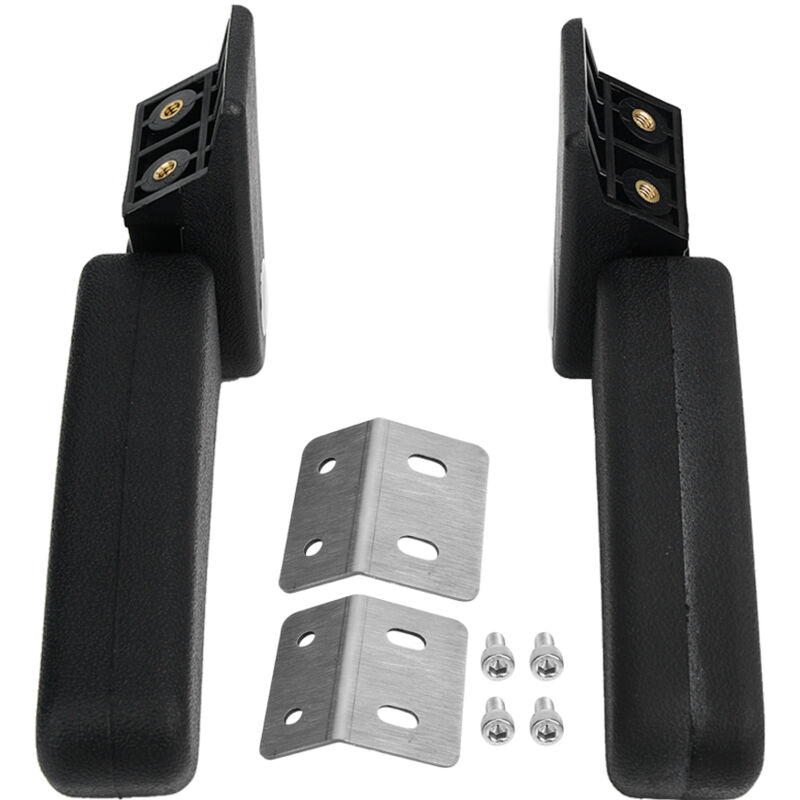 Paire D'Accoudoirs Passager Moto 90° Repliables - Kit Pour Boîte Arrière Aluminium