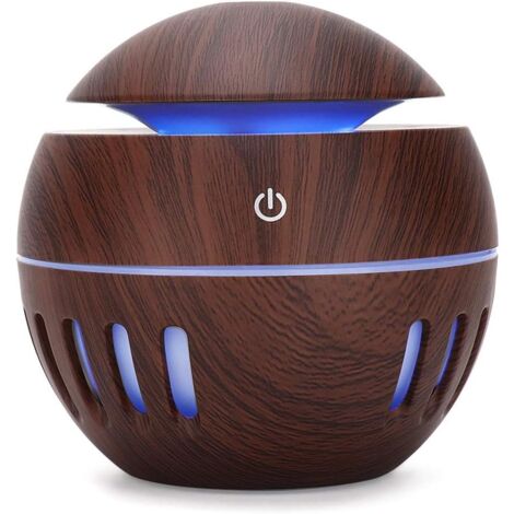 Nannigr Diffuseur D'huiles Essentielles 130 ML USB Humidificateur de Bureau Diffuseur D'aromathérapie à Ultrasons avec LED Colorées pour Bureau de Chambre à Coucher (1/5)