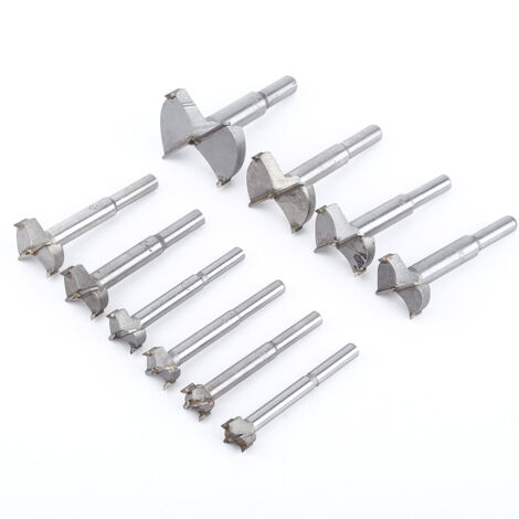 Nannigr - 10pcs (Ø14-50 mm) Carbure cémenté Meche Bois, Foret Bois Mèche pour Faire Des Trous à Fond Plat Propres Dans Le Bois, Le Contreplaqué, Le Plaque de Plâtre