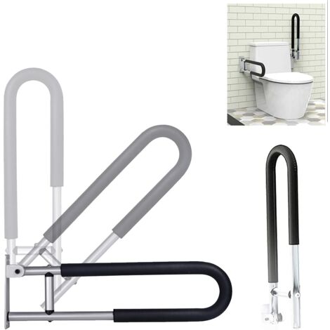 Nannigr Barres d'appui pour handicapés - 60 cm - Pour toilettes, salle de bain - Barre de sécurité pour personnes âgées et handicapées,A