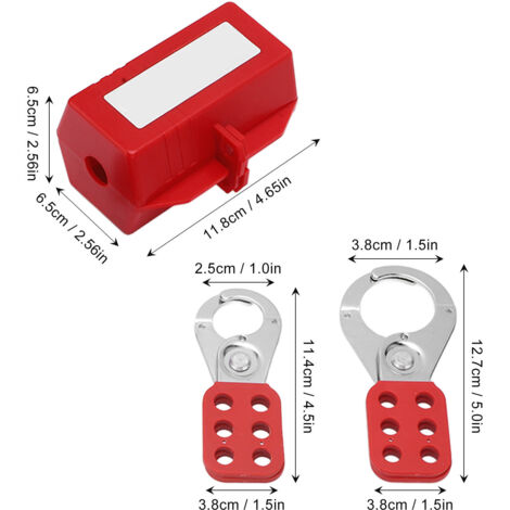 Kit De Verrouillage Pour Disjoncteur - Avec Cadenas Et 2 Clés - Sécurité électrique - 8