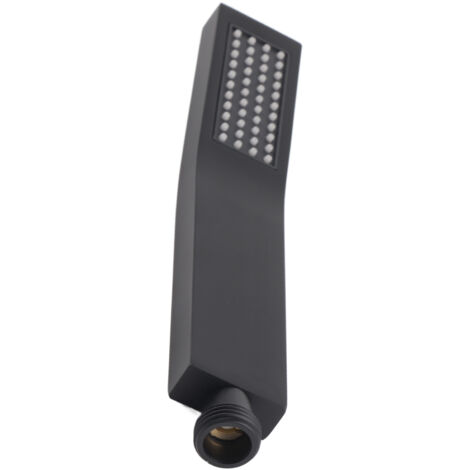 Nannigr Pulvérisateur de douche, apparence simple mais élégante, tête noire mate, résistant à la corrosion pour la salle de bain et la maison