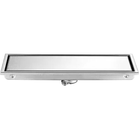 Nannigr Drain de sol linéaire rectangulaire, empêche le colmatage, Long Drain de douche en acier inoxydable 304 pour salle de bains (1/5)