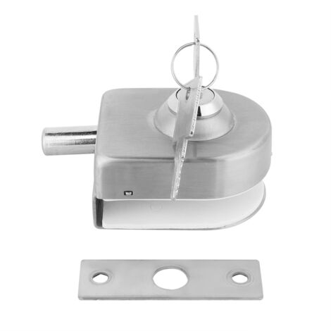 Nannigr Verrou de porte en verre en acier inoxydable, verrou à boulon pour accessoires de salle de bains à domicile (1/5)