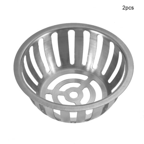 Nannigr Drain de sol Anti-blocage de Drain de toit de forme ronde d'acier inoxydable de 2 pièces pour le balcon de jardin (125mm) (1/5)