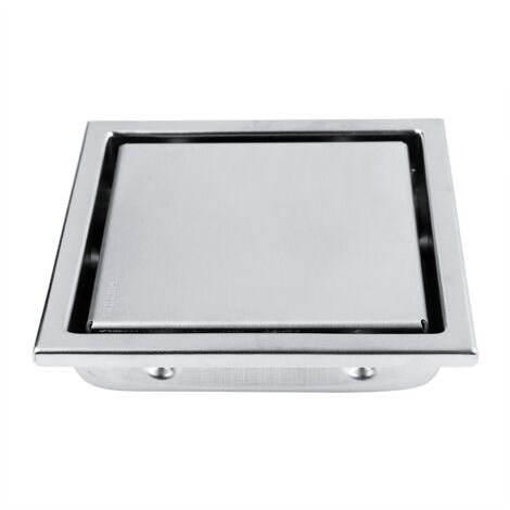 Nannigr Drain de sol anti-odeur en acier inoxydable, forme carrée, pour salle de bains, porte de déchets, égouttoir de douche (1/5)