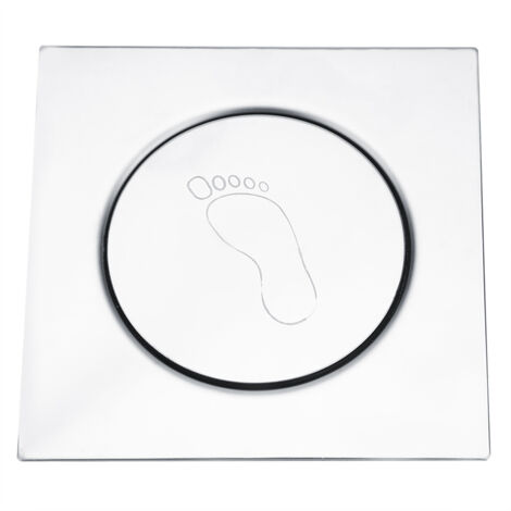 Nannigr Drain de sol à pédale en acier inoxydable, pour salle de bain, toilettes, garage, sous-sol (2) (1/5)