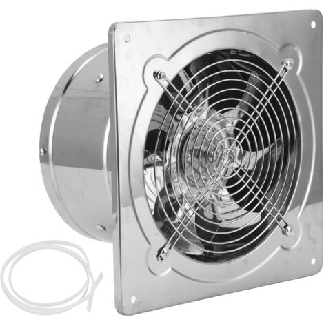 Nannigr Extracteur d'air, 52W 220V 8pouces Ventilateur d'extraction mural Silencieux, Extracteur d'air salle de bain, pour la cuisine, la ventilation du garage, Air d'aspiration 830m³/h, 25cm