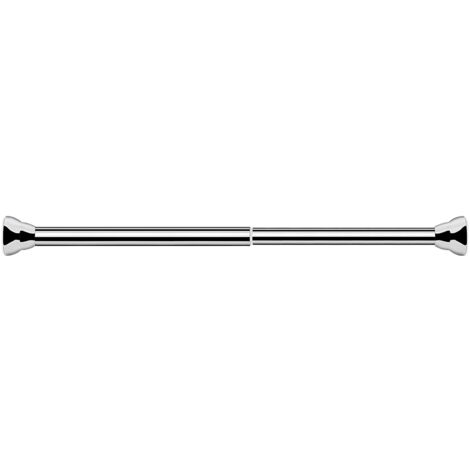 Nannigr Tringle Rideau, Montage Sans Vis ni Perçage, Barres Rideau de Vitrage Extensible et Réglable pour Fenêtre, argent, 30-45CM
