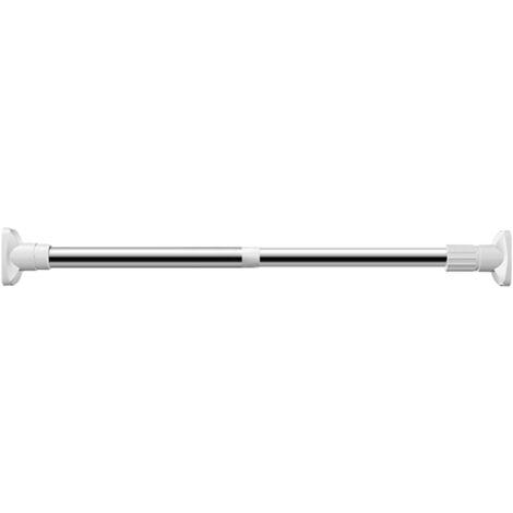 Nannigr Tringle à rideaux télescopique sans perçage pour salle de bain, fenêtre, penderie, 50-80 cm (diamètre 25 mm)