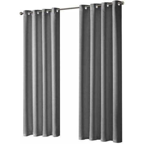 Rideaux Occultant 200 X 250 Cm Polyester, 100% Bloquer Lumière Lin Rideau Thermique Isolant Design Moderne à Oeillets Pour Porte Fenetre Salon Chambre, Vert Foncé