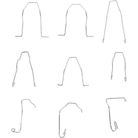 Nannigr 9pcs Bulbe de retenue Clips de ressort Universal Consert de faisceau plongé en acier inoxydable pour H1 H3 H4 H7