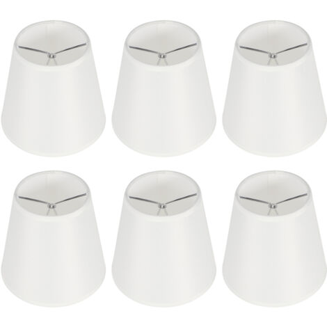 Nannigr 6pcs Lampes à abat-jour en tissu de lustre domestique décoration pour l'ampoule E14