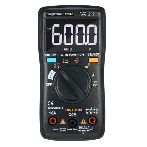 Nannigr Multimètre numérique RM102PRO auto gamme sans pile (1/5)
