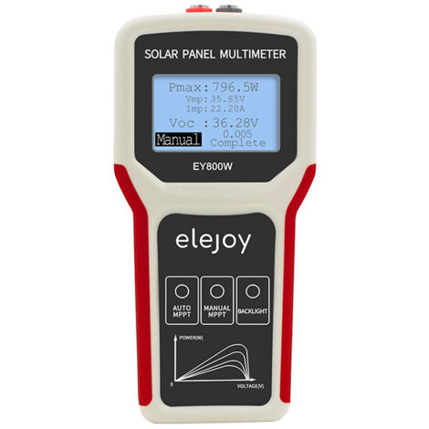 Nannigr Multimètre solaire EY800W LCD, test MPPT photovoltaïque