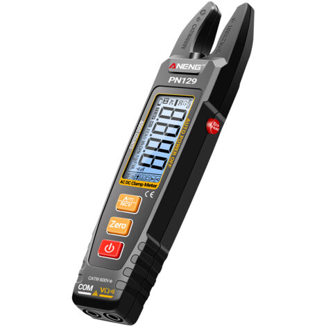 Nannigr PN129 - Pince ampèremétrique 100A AC/DC avec mesure NCV et rétroéclairage - Sans batterie