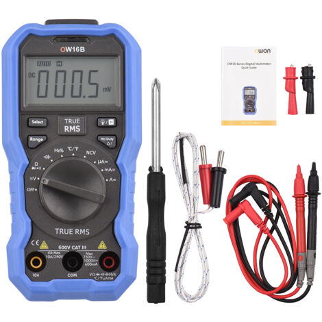 Nannigr Multimètre Bluetooth OW16B TRMS 5999 pts sans pile