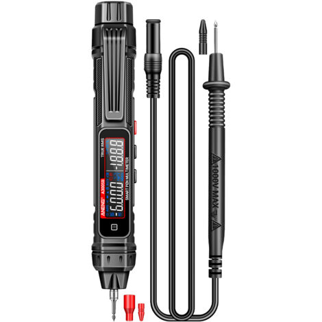Nannigr Multimètre A3005A TRMS stylo standard noir sans pile
