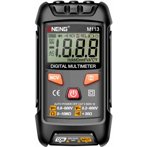 Nannigr Multimètre M113 TRMS mini noir 1999 pts sans pile (1/5)