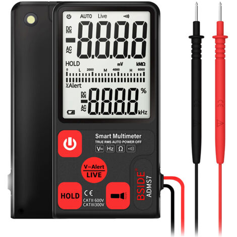 Multimètre ADMS7 auto ultra plat avec grand écran