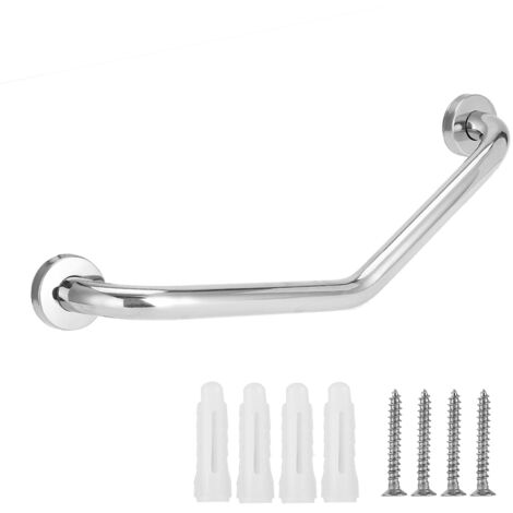 Barre d'appui Douche SUS304 Inox Poignée de Baignoire Porte Serviette Barre d'appui Salle de Bain pour Personnes Âgées/Enceinte