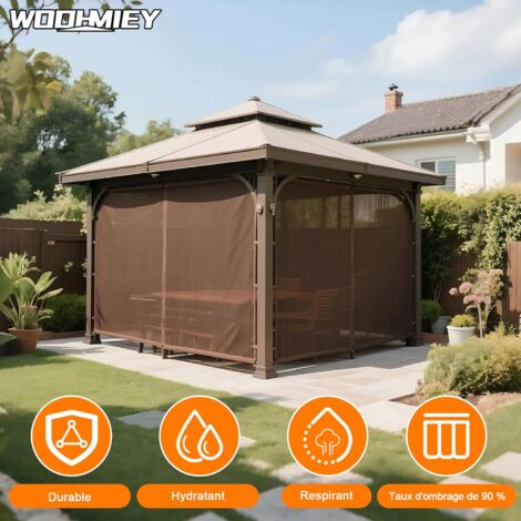 Voiles D'Ombre Triangle 3X4X5M, Restaurant,Terrasse, Balcon, Haute Densitétissu Toile D'Ombrage