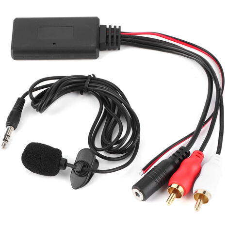 Adaptateur de cble Bluetooth AUX Module 2 RCA avec microphone mains libres pour Alpine pour Pioneer pour Sony (1/3)
