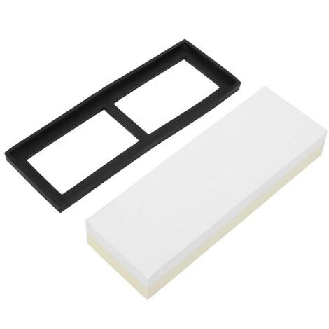 Aiguiseur de Couteaux Aiguiseur de Couteaux Double Face Meulage Pierre à aiguiser Ustensiles de Cuisine Pierre à Eau Professionnelle Double Face pour Couteaux, Ciseaux, Ciseaux, rasoirs, (1/4)