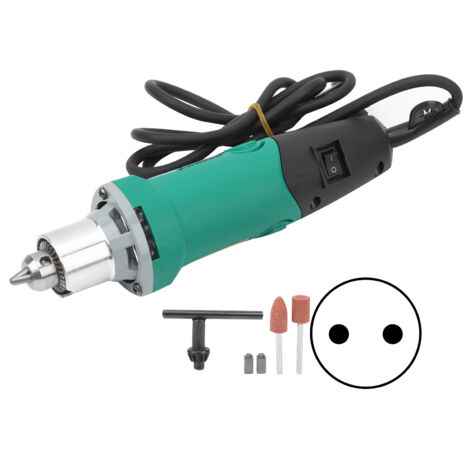 Kit de meulage électrique HT2420 480W pour coupe de verre en métal Jade Kit de mandrin de contrle de vitesse 6.5mm (1/5)