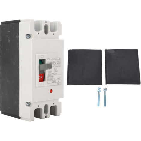 Disjoncteur Miniature 2P, botier moulé, interrupteur de Protection de Circuit, DC 1000V 250A 20KA (1/5)