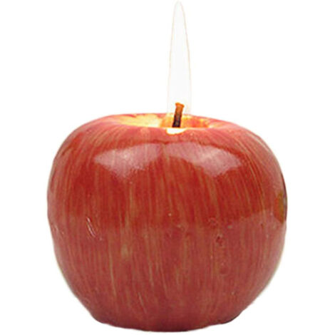 Bougie Apple, Atmosphère Durable, Anti-gouttes, Améliore les Espaces Intérieurs et extérieurs. (Couleur assortie) (1/5)