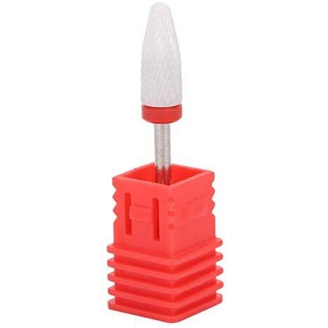 Accessoires de rectifieuse électrique en forme de tête de maïs de pierre de meulage de foret à ongles pour la sculpture, le polissage des ongles(Rectification fine F boîte rouge) (1/4)
