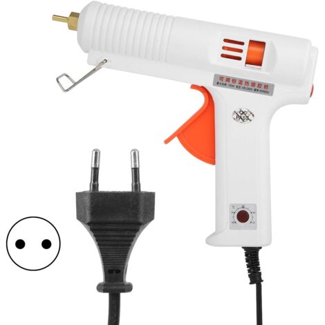 Pistolet à Colle Chaude, 150W AC100-240V Pistolet à Colle Chaude à Température Constante Réglable, Blanc Hl-F Bricolage Pistolet à Colle avec Vitesse de Chauffage Rapide(EU Plug) (1/4)