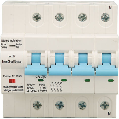 Disjoncteur WIFI monté sur Rail, Protection contre les fuites, interrupteur d'air pour dortoir domestique 4P AC400V 32A (1/5)
