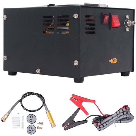 PCP compresseur d'air 4500Psi 30Mpa haute pression huile sans eau ventilateur refroidissement pompe électrique Portable pour Paintball DC12V (1/5)