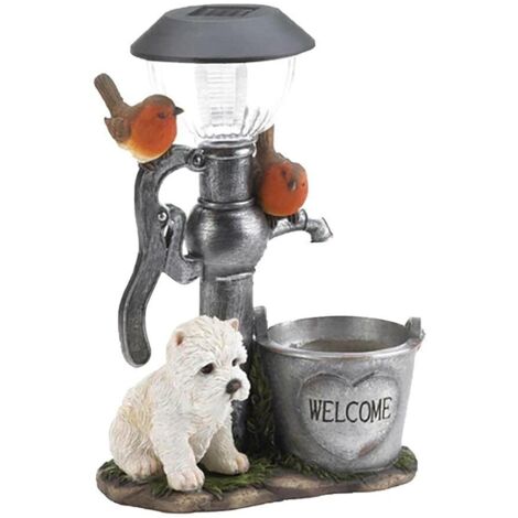 Statues en Résine pour Jardin d'escalade Extérieur, Statues de Chien et de Chat pour Décoration de Jardin (a) (1/5)