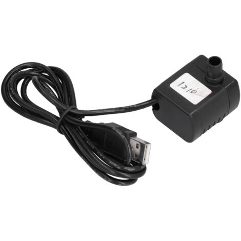 Pompe à eau Mini 170L/H DC pompe Submersible étanche avec prise USB pour fontaines d'aquariums DC12V (1/5)