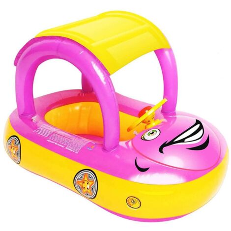 Flotteur Piscine Gonflable Cysocool – Bouée Voiture Avec Volant Et Klaxon, Pour Enfant 1-5 Ans, Capacité 25 Kg, Sécurité Et Amusement