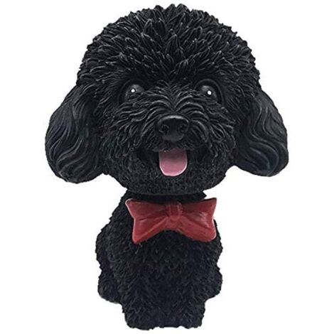 Tableau de Bord de Voiture Décor Véhicule Animal Secouant la Tête Ornement Résine Tête de Chien Figurine Décoration de la Maison et du Bureau (1/3)