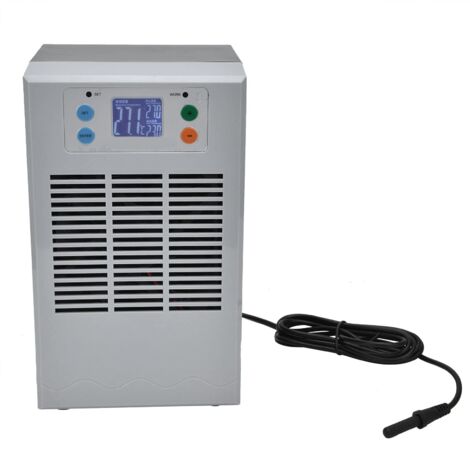 Refroidisseur d'eau 2 en 1, 35L 1-3L Chauffe aquarium Refroidisseur d'aquarium pour méduses Coral Reef Shrimp, Refroidisseur industriel 100W avec pompe Refroidisseur à recirculation pour machine(EU)