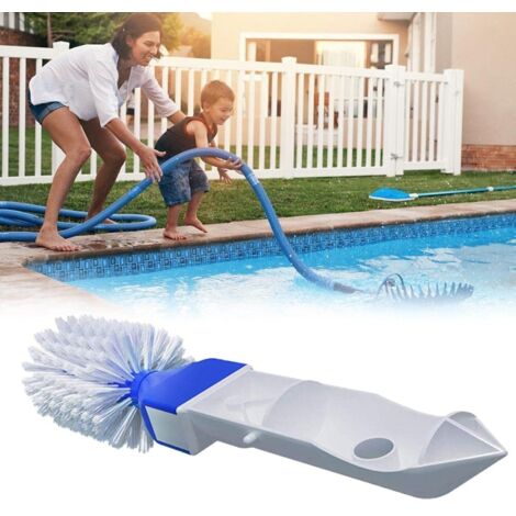 Brosse de Piscine, Outil de Nettoyage d'angle Pliable avec Poils Doux, Prise en Main Confortable, Brosse pour Carrelage pour Salle de Bain, Brosse à Récurer pour Les Taches (1/5)