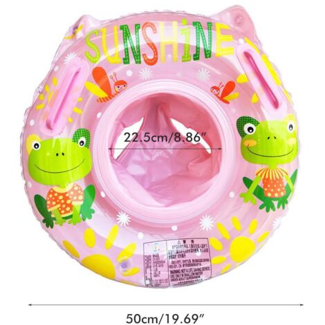 Flotteur Bébé Piscine Avec Store - Anneau Gonflable Sécurisé, Siège Intégré, 0-4 Ans, Design Rétro Pliable