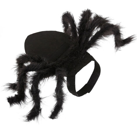 Costume D'araignée pour Animaux de Compagnie Halloween Vêtements D'araignée pour Animaux de Compagnie Chien Chat Simulation d'horreur Araignées en Peluche Habiller Costume (comme (1/5)