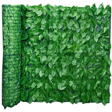 Clôtures Décoratives en Feuille, écran de confidentialité pour Balcon Décoration Murale Verte Artificielle pour Décor de Jardin Extérieur Faux Lierre Feuille de Vigne Décoration (A) (1/5)