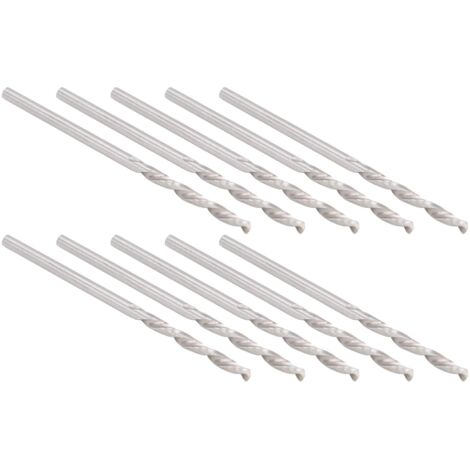 Lot de 10 forets hélicoïdaux en acier rapide avec tige droite 1,75 mm pour fournitures industrielles (1/5)